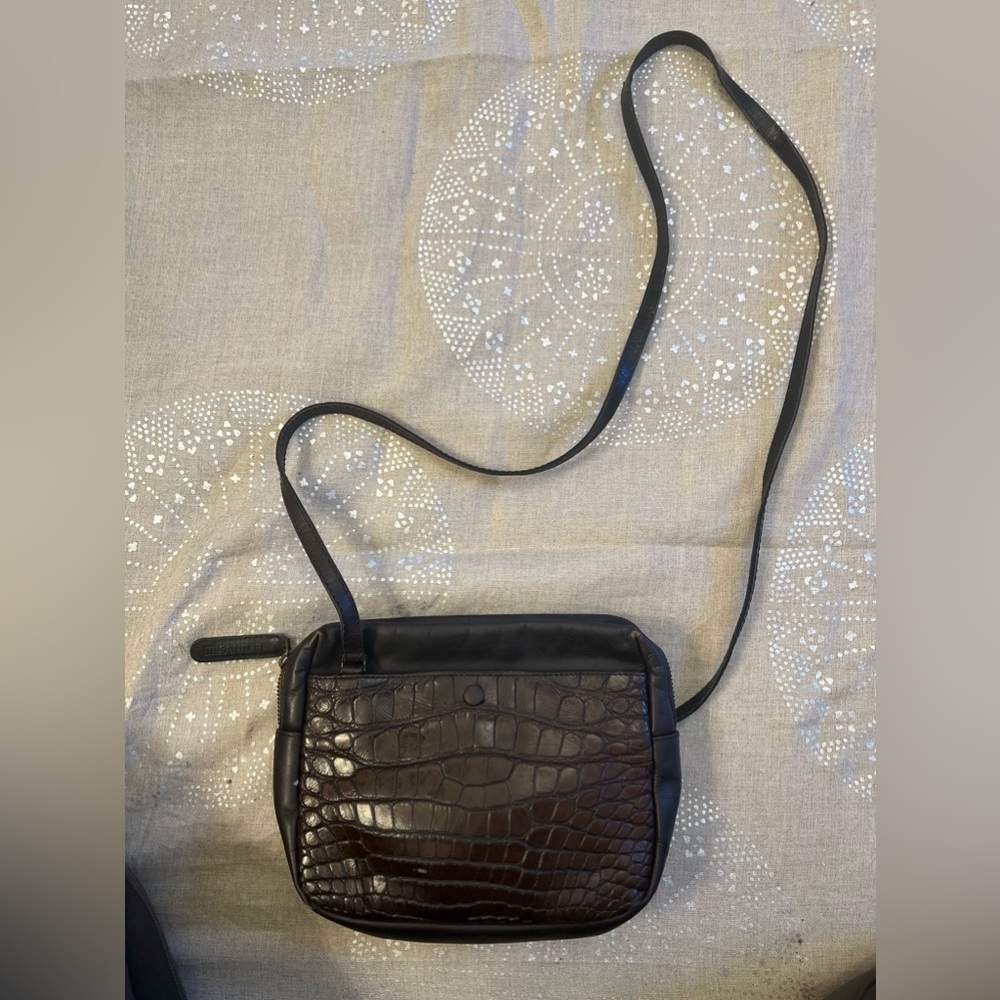 Jill Sander crossbody vintage crocodile purse (authentic)(Originally $785)(mint)